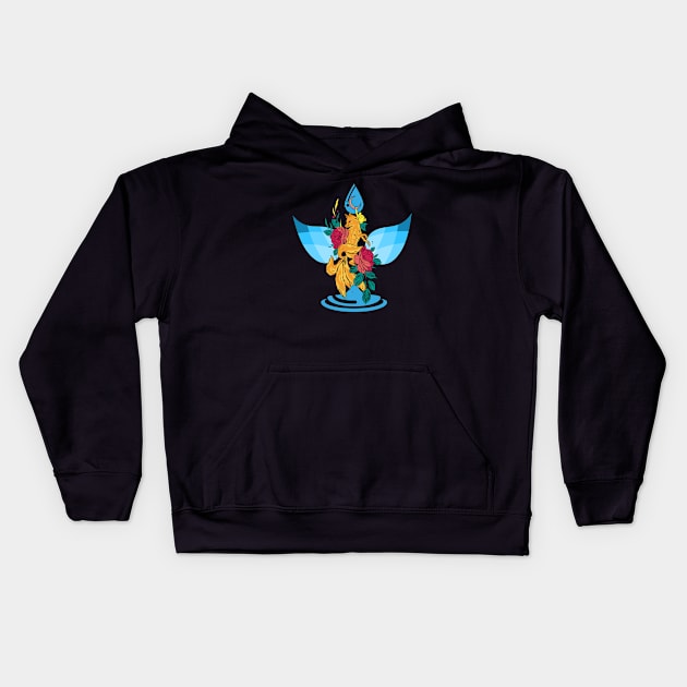 Fox spirit awaken Kids Hoodie by Color by EM